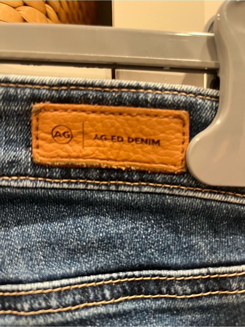 Ag Adriano Goldschmied Dark Blue Cropped Slim Jeans - Picture 5 of 7